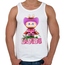 PRINTFASHION Lovag Labubu - Férfi atléta - Fehér atléta, trikó