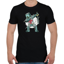 PRINTFASHION Lovag táncoló - Dancing knight - Férfi póló - Fekete férfi póló
