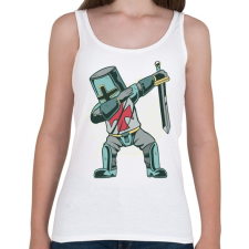 PRINTFASHION Lovag táncoló - Dancing knight - Női atléta - Fehér női trikó