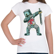 PRINTFASHION Lovag táncoló - Dancing knight - Női póló - Fehér női póló