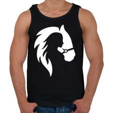 PRINTFASHION Lovaglás - Férfi atléta - Fekete atléta, trikó