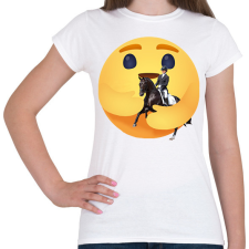 PRINTFASHION Lovaglás - Női póló - Fehér női póló