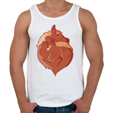 PRINTFASHION Lovak - Férfi atléta - Fehér