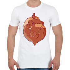 PRINTFASHION Lovak - Férfi póló - Fehér férfi póló