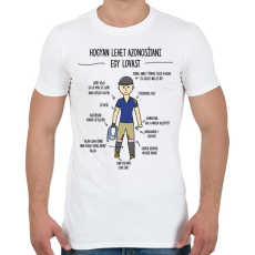 PRINTFASHION Lovas azonosítás - Férfi póló - Fehér