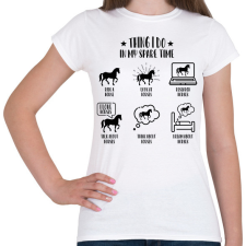 PRINTFASHION Lovas dolgok - Női póló - Fehér női póló