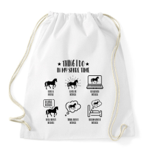 PRINTFASHION Lovas dolgok - Sportzsák, Tornazsák - Fehér tornazsák