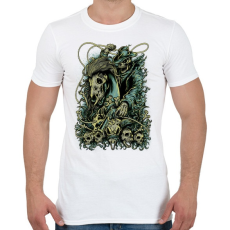 PRINTFASHION Lovas - Férfi póló - Fehér