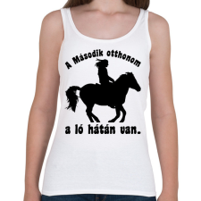 PRINTFASHION lovas - Női atléta - Fehér női trikó