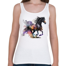 PRINTFASHION Lovas - Női atléta - Fehér