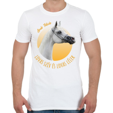 PRINTFASHION Lovas szív - Arab Telivér - Férfi póló - Fehér