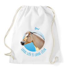 PRINTFASHION Lovas szív - Fjord - Sportzsák, Tornazsák - Fehér tornazsák