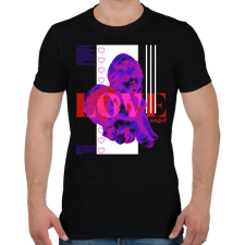 PRINTFASHION Love angel - Férfi póló - Fekete férfi póló