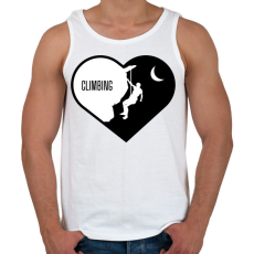 PRINTFASHION Love climbing - Férfi atléta - Fehér