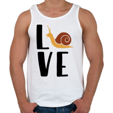 PRINTFASHION Love - csiga - Férfi atléta - Fehér atléta, trikó