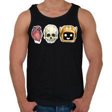 PRINTFASHION Love Death + Robots - Férfi atléta - Fekete atléta, trikó