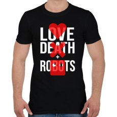 PRINTFASHION Love Death + Robots logo - Férfi póló - Fekete