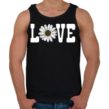 PRINTFASHION Love - Férfi atléta - Fekete atléta, trikó