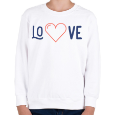 PRINTFASHION LOVE - Gyerek pulóver - Fehér gyerek pulóver, kardigán