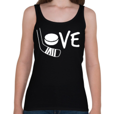 PRINTFASHION Love hockey - Női atléta - Fekete