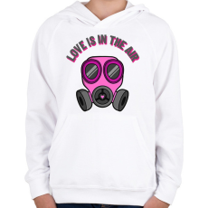 PRINTFASHION love is in the air - Gyerek kapucnis pulóver - Fehér