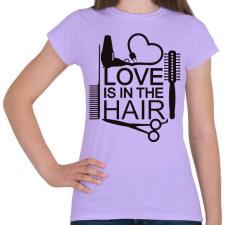 PRINTFASHION Love is in the HAIR - Női póló - Viola női póló