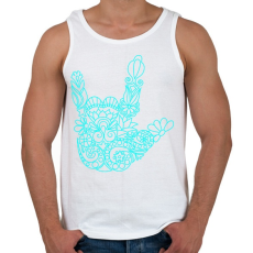 PRINTFASHION Love jel - Férfi atléta - Fehér