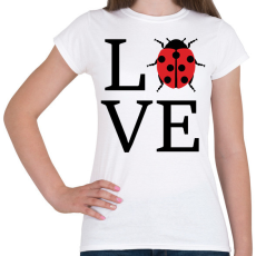 PRINTFASHION Love katicabogár - Női póló - Fehér