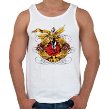 PRINTFASHION Love Kills - Férfi atléta - Fehér atléta, trikó