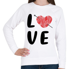 PRINTFASHION LOVE - Kötés,horgolás - Női pulóver - Fehér