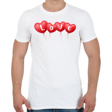 PRINTFASHION Love lufik - Férfi póló - Fehér