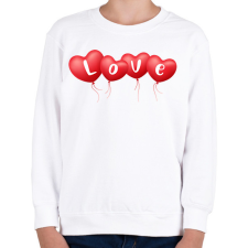PRINTFASHION Love lufik - Gyerek pulóver - Fehér gyerek pulóver, kardigán