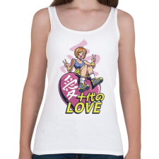 PRINTFASHION Love-manga - szerelem - Női atléta - Fehér női trikó