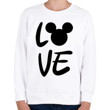 PRINTFASHION Love Mickey - Gyerek pulóver - Fehér gyerek pulóver, kardigán