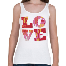 PRINTFASHION LOVE - Női atléta - Fehér