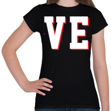 PRINTFASHION Love páros póló szerelmeseknek - Női póló - Fekete női póló