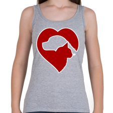 PRINTFASHION Love pets  - Női atléta - Sport szürke női trikó