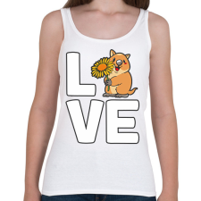 PRINTFASHION Love Quokka - Női atléta - Fehér női trikó