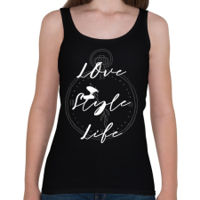 PRINTFASHION love style life - Női atléta - Fekete női felső