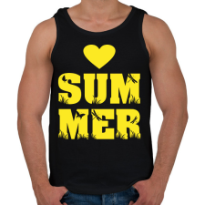 PRINTFASHION Love summer - Férfi atléta - Fekete atléta, trikó