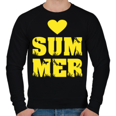 PRINTFASHION Love summer - Férfi pulóver - Fekete