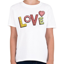 PRINTFASHION LOVE- szerelem - Gyerek póló - Fehér gyerek póló