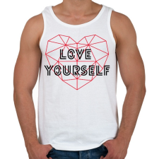 PRINTFASHION Love yourself - BTS - Férfi atléta - Fehér atléta, trikó