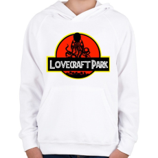 PRINTFASHION Lovecraft Park - Gyerek kapucnis pulóver - Fehér