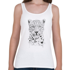 PRINTFASHION Lovely leopard - Női atléta - Fehér