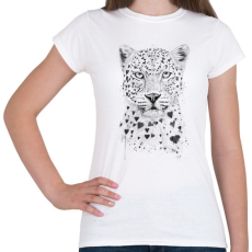 PRINTFASHION Lovely leopard - Női póló - Fehér