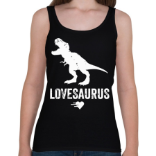 PRINTFASHION Lovesaurus - Női atléta - Fekete női trikó