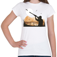 PRINTFASHION Lövészet - Női póló - Fehér
