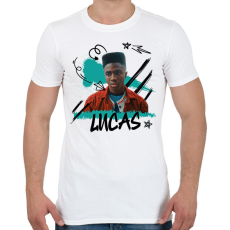 PRINTFASHION Lucas - Stranger Things - Férfi póló - Fehér