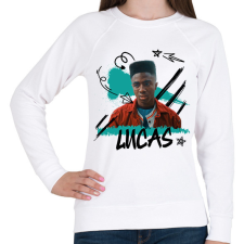PRINTFASHION Lucas - Stranger Things - Női pulóver - Fehér női pulóver, kardigán